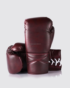 Angtian Factory Custom Velcro or Laces Professional Boxing Training Gloves MMA Muay Thai Gloves Model BB-1001 Multi-Material - Product Image 1