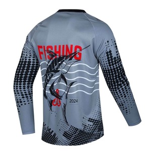Jersey de pesca sublimado personalizado para hombres, poliéster, algodón, ropa hecha a medida de pesca, venta al por mayor, camisas de pesca de alta calidad 2024 - Product Image 2