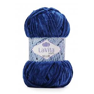 Lavita 100% Polyester Velours Velours Fil À Tricoter À La Main 100g Haute Résistance Motif Fantaisie pour Crochet Style Fantaisie Fil-5042 - Product Image 1