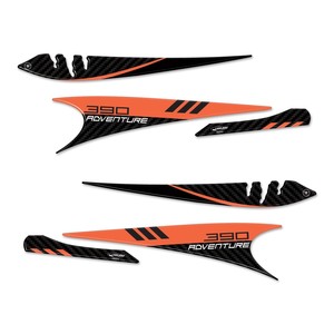 Paramani Protettivi 3D con Adesivi per 390 Adventure 2020-2022, Compatibili con Adesivi Serbatoio Moto KTM - Product Image 2