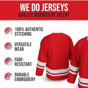 Customizable Men's Long Sleeve Hockey Jersey High Quality <b>Polyester</b> Training <b>Shirt</b> - Product Image 4