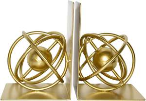 LUXURY GEOMETRIC GOLD Serre-livres en métal-Porte-livres décoratifs élégants pour étagères de bureau à domicile - Product Image 5