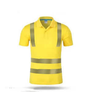 Chemise polo de sécurité haute visibilité chemise réfléchissante haute visibilité avec bande réfléchissante vêtements de sécurité à séchage rapide chemise polo de travail de nuit - Product Image 2