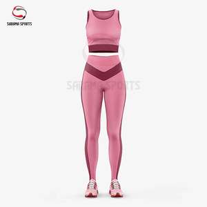 ชุดโยคะผู้หญิงแบบสั่งทำใหม่ล่าสุด ชุดบราและกางเกงโยคะสุดฮอตเซ็กซี่ ชุดบราออกกำลังกายและเลกกิ้ง - Product Image 1