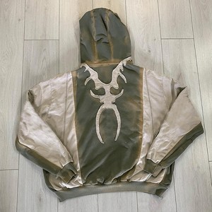 Unisex personalizado pulóver sudaderas con capucha 3D logotipo bordado sol desteñido algodón Streetwear peso pesado grueso sudaderas con capucha para hombres invierno Digital - Product Image 6