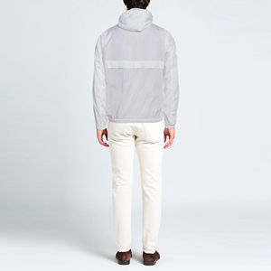 แจ็คเก็ตกันลมมีฮู้ดสำหรับผู้ชาย, แจ็คเก็ตกันลมน้ำหนักเบาระบายอากาศได้ดีมีฮู้ดสำหรับใส่เล่นกีฬาพิมพ์ลายฮิปฮอป - Product Image 4