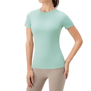 Camisas de compresión para mujer al por mayor, ropa de entrenamiento, camisas de compresión para mujer, camisas de compresión de manga corta para mujer - Product Image 1