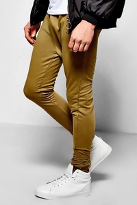 Pantalon de jogging décontracté sur mesure pour hommes taille élastique tissu de toile léger motif droit taille mi-bas-service OEM - Product Image 2