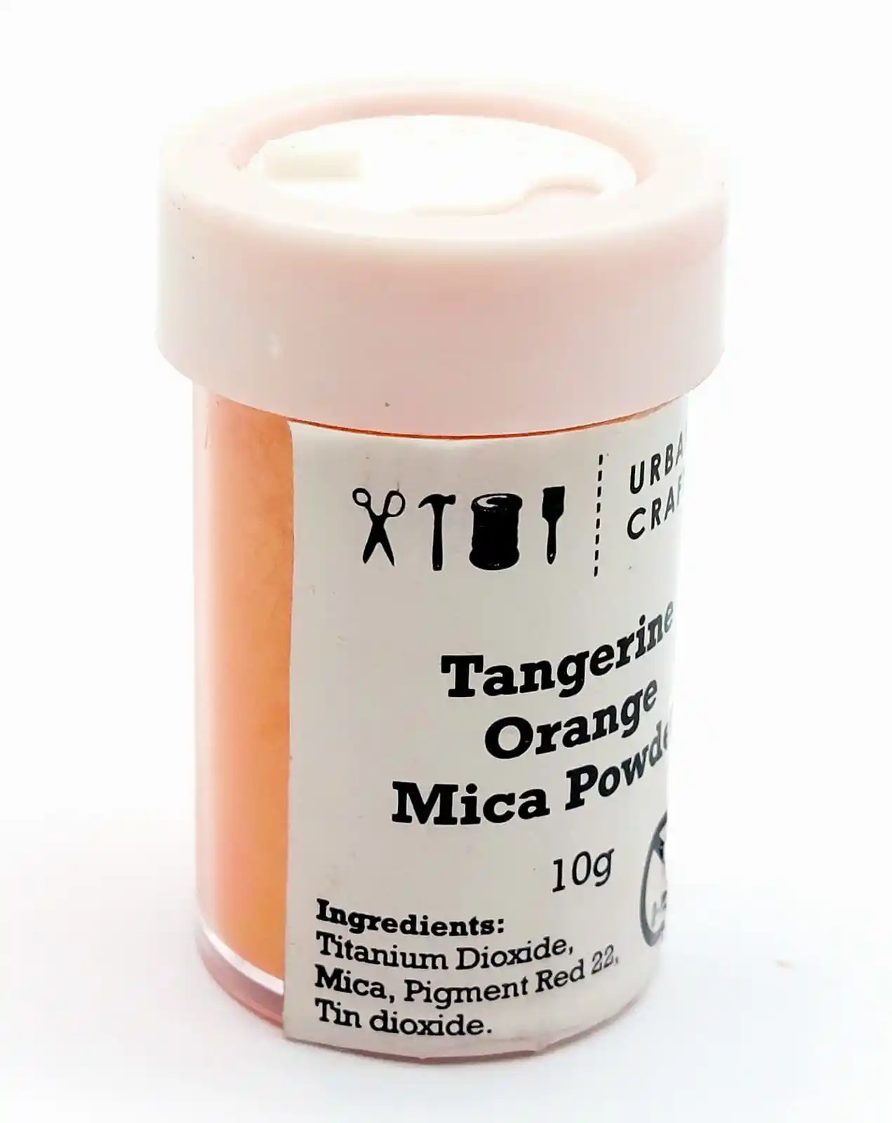 Mica Powder Tangerine Orange for Cosmetic Soap Bath Bomb and Slime Making Pigment for Epoxy Resin