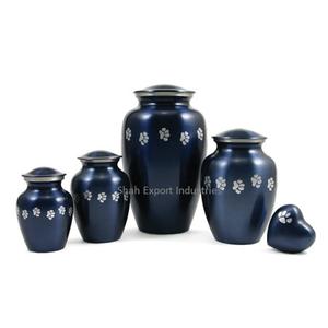 Best Quality Set of 4 Modern Paw Print Pet Cremation Urns Metal Mini Pet Urns for <b>Dogs</b> Cats Infants <b>Ashes</b> with <b>Keepsake</b> - Product Image 4