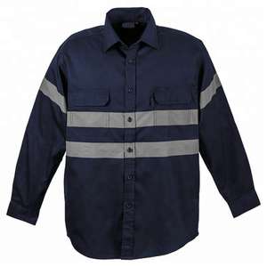 OEM 7.5oz 100% Cotton Flame <b>Resistant</b> Shirt Safety <b>Clothing</b> - Product Image 3