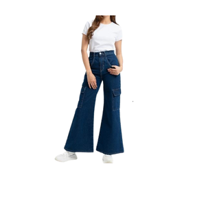 A Latest Product 2025 Wholesale Custom Fashion Female Denim Pants Customized Color Design <b>Women</b> Mid Waist Jeans High Quality - Product Image 6