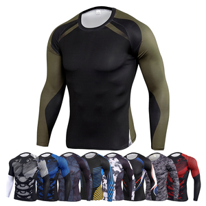 OEM Custom Upf50 + Rash Guard à manches longues pour hommes High Tech Camo Style New Custom Made Premium Quality Men's Mma Rash Guard 2024 - Product Image 5