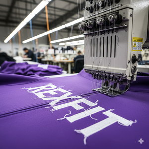 Sudadera con Capucha Personalizada para Hombre, con Cremallera Completa, Bordado en el Pecho, Estilo Urbano Desgastado, Manga Larga en Contraste, Color Morado - Product Image 3