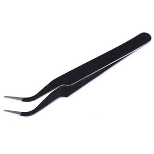 100% High Quality Premium Japanese Stainless Steel Beauty Eyelash Tweezers Anti-Slip Precision Design Anti-Static Durable - Product Image 3