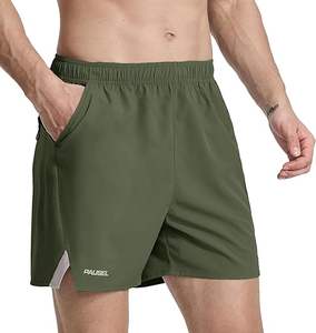 AL Pantalones cortos de gimnasio para hombre al por mayor de alta calidad 100% algodón que absorbe la humedad pantalones de entrenamiento de malla transpirable de secado rápido deportes Casuales - Product Image 6