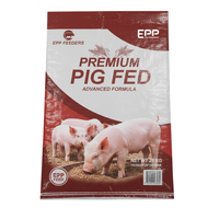 Sacs d'alimentation pour animaux et volailles en PP tissé recyclable, laminés BOPP personnalisés, 50 kg, avec fermeture éclair, certifiés ISO9001