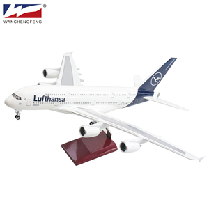 Lufthansa โมเดลเครื่องบิน A380เรซิน1/150 45ซม., โมเดลเครื่องบินผลิตภัณฑ์ตั้งโต๊ะโมเดลเครื่องบิน - Product Image 2