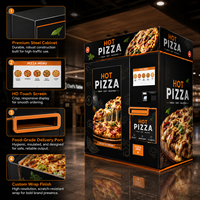 Distributeur automatique de pizzas chaudes, machine à pizzas numérique, distributeur de pâtisseries avec four, distributeur de pizzas