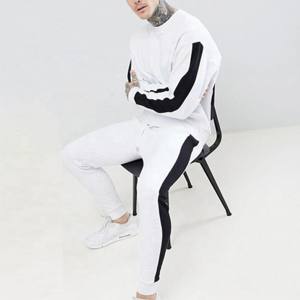 Ensemble de sweat à capuche deux pièces sweat-shirt fabriqué en 100% coton de haute qualité survêtement décontracté ensemble de vêtements de sport pour hommes avec motif de logo personnalisé - Product Image 2