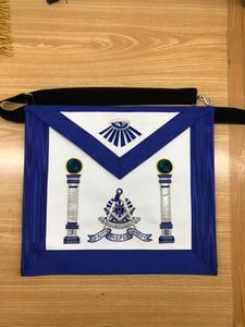 Masonic Regalia Past Master Delantal masónico bordado a mano de alta calidad Hope Faith Charity Masonic Custom Delantal - Product Image 2
