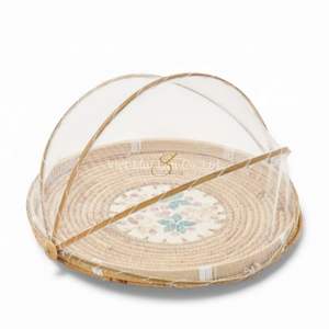 ฝาครอบอาหารเปลือกหอยมุกธรรมชาติ ทำด้วยมือ สำหรับปกป้องอาหาร ใช้บนโต๊ะอาหารและในบ้าน จากเวียดนาม - Product Image 2