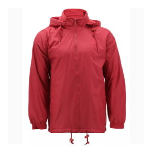 Chaqueta cortavientos de fútbol informal para hombre, chaqueta de diseño con cremallera completa, resistente al agua, azul, venta directa de fábrica para invierno - Product Image 1