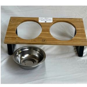 ชามไม้ไผ่ธรรมชาติสำหรับสัตว์เลี้ยงชามให้อาหารสัตว์เลี้ยงทำมือสำหรับแมวสุนัขสัตว์เลี้ยงขายดีที่สุดจากโรงงานเวียดนาม - Product Image 4