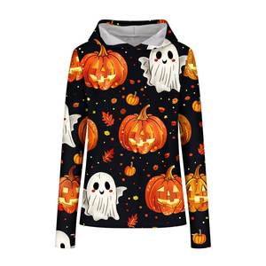 Sudadera con Capucha Oversize Tejida para Mujer, Casual, de Forro Polar, con Estampado Gráfico Deportivo, Personalizada, para Invierno, con Diseño Frontal Personalizado OEM - Product Image 2