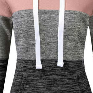 Stylish Durable <b>Women's</b> 100% Cotton <b>Fleece</b> Hoodie Printed 3D Embroidery Reinforced Seams Spacious Front Pocket Winter Daily - Product Image 4