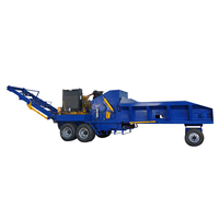 Broyeur de bois à roue de type diesel Shd haute capacité entièrement automatique à fonctionnement continu sans interruption