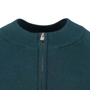 Wholesale Cotton Sweater Fashion Casual Custom Men Half Zipper Casual Blank Knitted Round Neck Breathable Solid Color Sweaters - Product Image 2