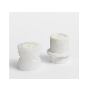 Hecho de portavelas de mármol natural, diseño fabuloso, decoración del hogar, contenedor de velas para bodas y decoración de todos los eventos - Product Image 4