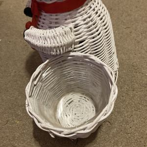 Haute qualité osier rotin bonhomme de neige porte-bonbons décoration porte-plante décor de vacances de Noël du Vietnam - Product Image 5