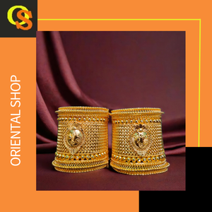 OEM Custom Made <b>Bangles</b> <b>Set</b> with 22K Gold Plated Modern Style <b>Bangles</b> <b>Set</b> for Women Wear Jewelry by Exporters - Product Image 3