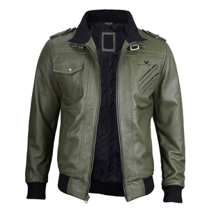 Nueva Chaqueta de Cuero y Lona con Diseño Personalizado para Hombre, Estilo Casual Transpirable, Venta al por Mayor, Profesional, de Alta Calidad - Product Image 3