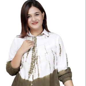 Elegant Womens Summer Wear Tye and Dyed Casual Tops - Product Image 1