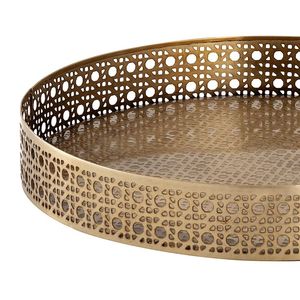 Venta al por mayor de calidad superior de hierro de Navidad bandeja decorativa de lujo de metal para jardín bandeja de decoración de Navidad de lujo de plata de la boda - Product Image 3