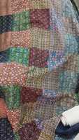 Ensemble de literie sur mesure en soie patchwork Kantha cousu à la main, garnissage en coton, style américain, 600TC, antistatique, taille Queen
