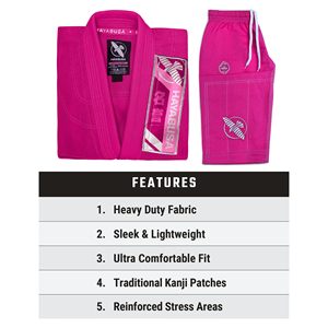 Uniforme BJJ Gi para mujer, tejido de perlas de 350gsm, ligero, preencogido, Jiu Jitsu brasileño, Kimono, logotipo personalizado, traje de artes marciales - Product Image 2
