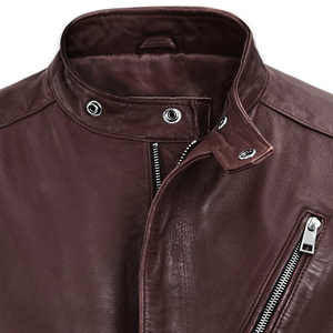 New Design Men <b>Genuine</b> <b>Leather</b> <b>Jacket</b> Custom High Quality Men <b>Leather</b> <b>Jacket</b> Wholesale <b>Leather</b> Winter <b>Jacket</b> - Product Image 3