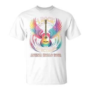 Camiseta Autism World Tour de Sped Graphic, Ropa Promocional Comprimida con Diseño del Espectro Rockero para Profesores - Product Image 1