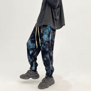 Pantalon de survêtement d'hiver pour hommes et femmes Nouvelle mode Pantalon de survêtement décontracté en coton à coupe ample Taille élastique Streetwear Jogger Tie-Dye Style - Product Image 3