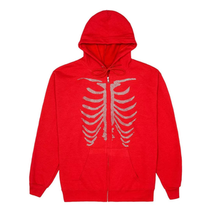 Sudadera con Capucha de Felpa de Algodón de Color Liso y Corte Regular, con Pedrería, para Invierno, Alta Calidad, Precio al por Mayor, MOQ Bajo, para Hombre - Product Image 1