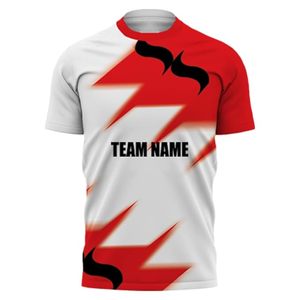 T-shirt de sport personnalisable à main complète Designs Maillot de cricket à motif solide avec tissu tissé et nom d'équipe Uniforme avec logo personnalisé - Product Image 2