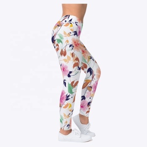 กางเกงรัดรูปเอวสูงสำหรับผู้หญิงกางเกงออกกำลังกายพิมพ์ลายสแปนเด็กซ์พร้อมควบคุมหน้าท้องสำหรับเล่นโยคะออกกำลังกายเล่นฟิตเนส - Product Image 3