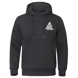 Sweat-shirt à capuche en molleton de coton premium, intérieur brossé, chaud, coupe oversize, poignets côtelés, logo personnalisé, streetwear décontracté - Product Image 5