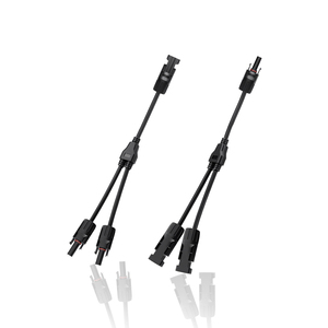 Connecteur en Y pour panneaux solaires photovoltaïques 1000V 50A, répartiteur de câble parallèle 2 en 1, étanche IP67, extension pour systèmes de panneaux solaires - Product Image 1