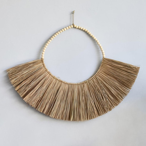 Art mural en herbe de mer de luxe pour la décoration intérieure, fibre d'herbe de mer de la plus haute qualité, décoration murale suspendue - Product Image 1