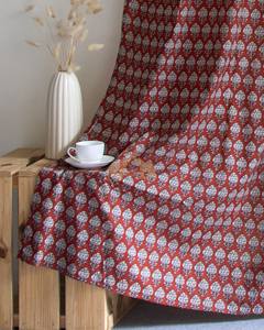 Ensemble de rideaux en coton 100% indien pour la maison et les hôtels, imprimé à la main avec des feuilles, design bohème, respirant, de qualité supérieure - Product Image 6